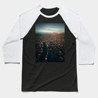 London From The Sky Baseball T-Shirt